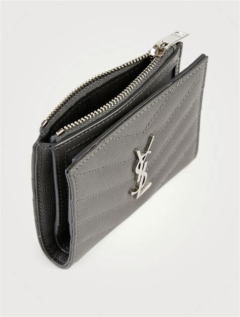 ysl card case women& 39|YSL zipped card case.